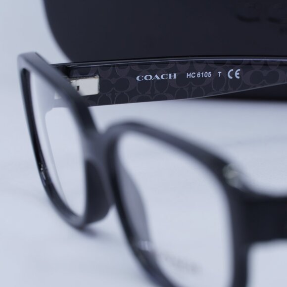 Final Price! Coach HC6105 5420 Black Eyeglasses 51mm - Picture 9 of 12